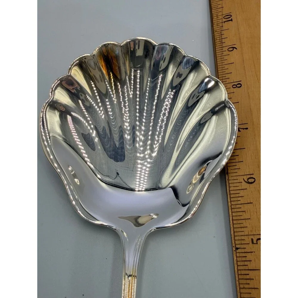 NIB Gorham Heritage Silverplate Berry Spoon 9